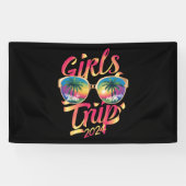 Meisjes Reis 2024 Weekend Zomer Strand Vakantie 20 Spandoek (Horizontaal)