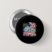 Meisjes reis 2026 Zomerreis Vakantie Bestie Vacati Ronde Button 5,7 Cm (Voorkant /achterkant)