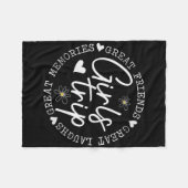 Meisjes reis bijpassende Besties zomervakantie rei Fleece Deken (Voorkant (Horizontaal))