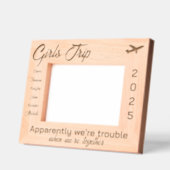 Meisjes reis gepersonaliseerd hout gegraveerde lijstjes (Links)