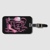 Meisjes reis goedkoper dan therapie weekend wijnfe bagagelabel (Voorkant (horizontaal))