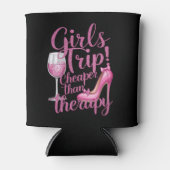 Meisjes reis goedkoper dan therapie weekend wijnfe blikjeskoeler (Voorkant)