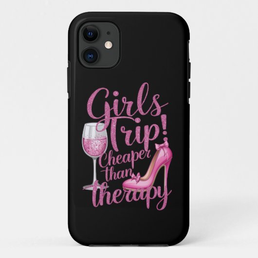 Meisjes reis goedkoper dan therapie weekend wijnfe Case-Mate iPhone case (Achterkant)