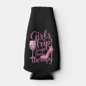 Meisjes reis goedkoper dan therapie weekend wijnfe flesjeskoeler (Voorkant)