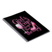 Meisjes reis goedkoper dan therapie weekend wijnfe notitieboek (Rechterzijde)