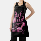 Meisjes reis goedkoper dan therapie weekend wijnfe schort (Insitu)