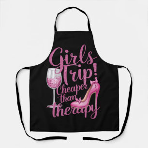 Meisjes reis goedkoper dan therapie weekend wijnfe schort