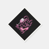 Meisjes reis goedkoper dan therapie weekend wijnfe servet (Hoek)