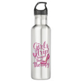 Meisjes reis goedkoper dan therapie weekend wijnfe waterfles  (Voorkant)