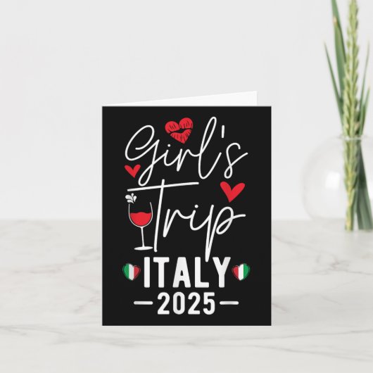 Meisjes reis Italië 2025 Vrouwen&#39;s Weekend Gir Kaart (Voorkant)