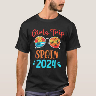 Meisjes reis Spanje 2024 Zomervakantie Strand Matc T-shirt