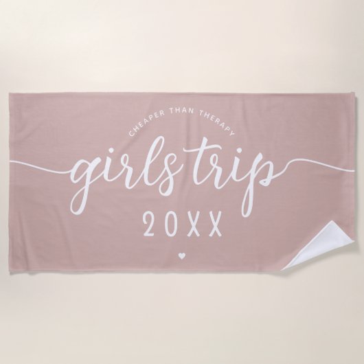 Meisjes reizen goedkoper dan aangepaste vaccinatie strandlaken (Voorkant)