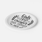 Meisjes reizen goedkoper dan therapie 2025 papieren bordje (Gekanteld)