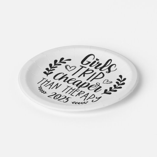 Meisjes reizen goedkoper dan therapie 2025 papieren bordje (Gekanteld)