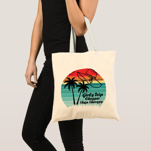 Meisjes reizen goedkoper dan Therapy 2021, meisjes Tote Bag (Voorkant (product))