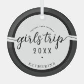 Meisjes reizen goedkoper dan Therapy Custom Girls  Glas Ornament (Voorkant)