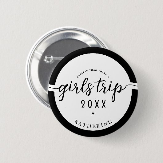 Meisjes reizen goedkoper dan Therapy Custom Girls Ronde Button 5,7 Cm (Voorkant /achterkant)