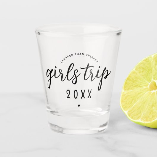 Meisjes reizen goedkoper dan Therapy Custom Girls  Shot Glas (Voorkant)