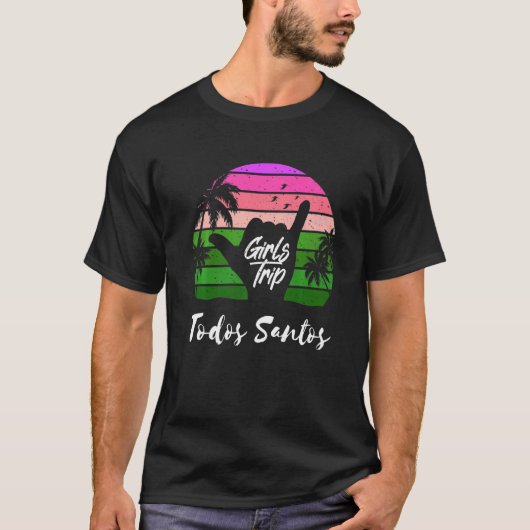 Meisjes reizen naar Santos Mexico op de zomerzur T-shirt (Voorkant)