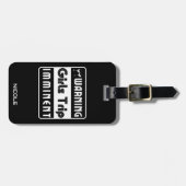 Meisjes reizen nacht zingende zusters bagagelabel (Voorkant horizontaal)