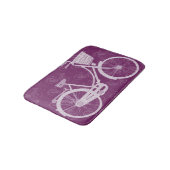 Meisjes rekwieg Paarse fiets Badmat (Gekanteld)