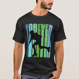 Meisjes Retro Forever Rolschaatsen Dag Roller Gir T-shirt