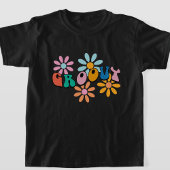 Meisjes Retro "Groovy" Basic T-shirt