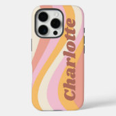Meisjes Retro  Wave Persoonlijke naam Case-Mate iPhone Case (Achterkant)