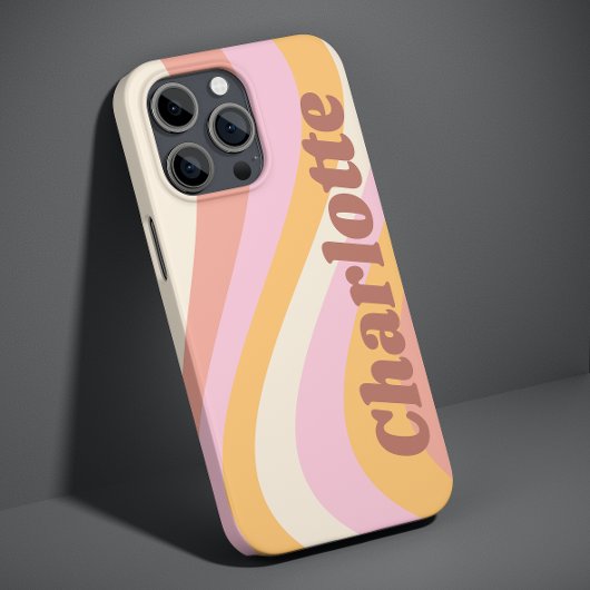 Meisjes Retro  Wave Persoonlijke naam Case-Mate iPhone Case