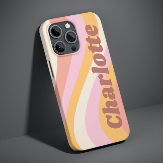 Meisjes Retro  Wave Persoonlijke naam Case-Mate iPhone Case