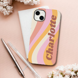 Meisjes Retro  Wave Persoonlijke naam Case-Mate iPhone 14 Plus Hoesje