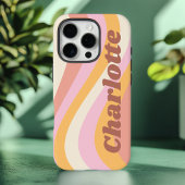 Meisjes Retro  Wave Persoonlijke naam Case-Mate iPhone Case