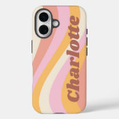 Meisjes Retro  Wave Persoonlijke naam Case-Mate iPhone Case (Achterkant)