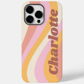 Meisjes Retro  Wave Persoonlijke naam Case-Mate iPhone Case (Achterkant)