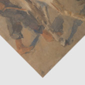 Meisjes Rijden Ezels op het strand (Isaac Israels) Tissuepapier (Detail)