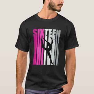 Meisjes Ritmische Gymnastiek 16e Verjaardag Baton T-shirt