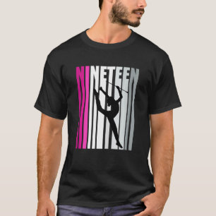 Meisjes Ritmische Gymnastiek 19e Verjaardag Baton T-shirt