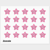 Meisjes Rock Roze Star Ster Sticker (Vel)