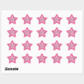 Meisjes Rock Roze Star Ster Sticker (Vel)