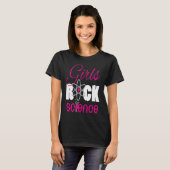 Meisjes Rock Science Leuke Wetenschapper T-shirt (Voorkant volledig)