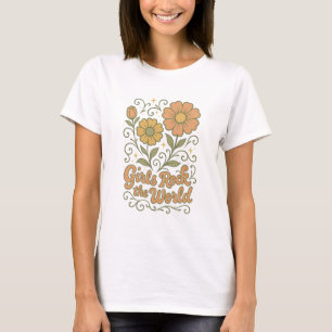 Meisjes Rocken de Wereld Empowerment Feministische T-shirt