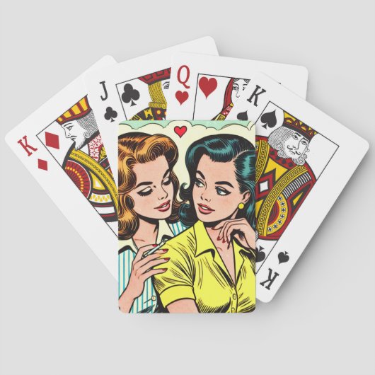  meisjes Romance strips Pokerkaarten (Achterkant)