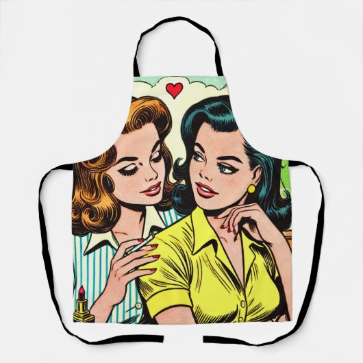  meisjes Romance strips Schort (Voorkant)