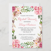 Meisjes Romantische Floral Wrap Wedding Vrijgezell Kaart (Voorkant)