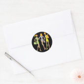 meisjes ronde sticker (Envelop)