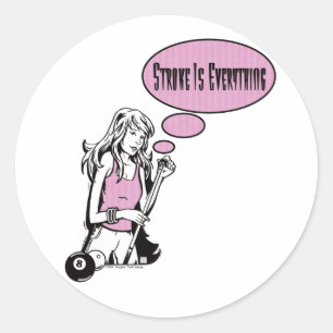Meisjes Ronde Sticker
