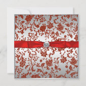 Meisjes Rood en Zwart Foto Afstuderen Aankondiging (Achterkant)