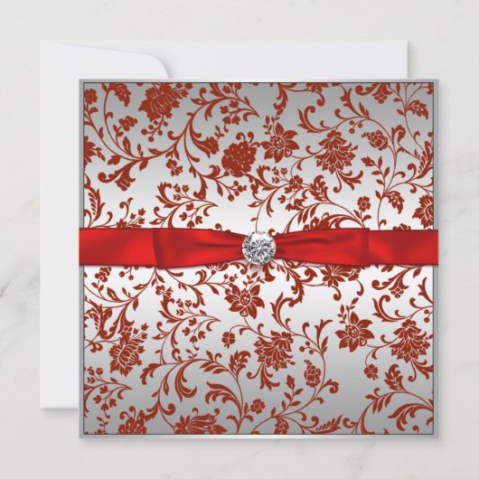 Meisjes Rood en Zwart Foto Afstuderen Aankondiging (Achterkant)