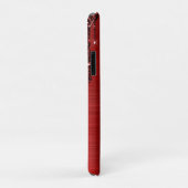 Meisjes rood strijken Glitter Brush Metal Monogram Case-Mate iPhone Case (Achterkant/rechts)