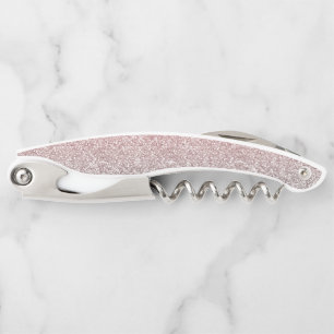 Meisjes Roos Gold en Silver Ombre Glitter Design Kurkentrekker